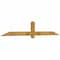 Ekena Millwork Eugene Rough Sawn Timber Gable Bracket, Western Red Cedar, 84"W x 14"H x 2"D x 4"F, 4/12 Pitch GBW084X14X0204EUG00RWR - alternate 4